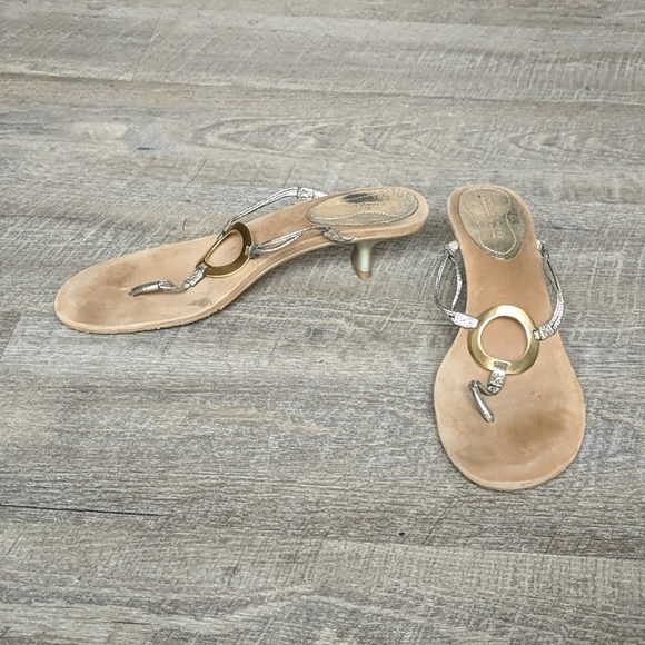 Donald J Pliner gold sandals - Picture 2 of 4